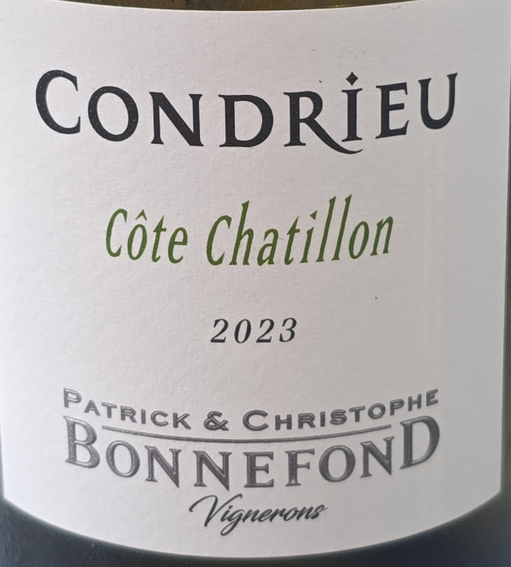 Condrieu Cote Chatillon Label