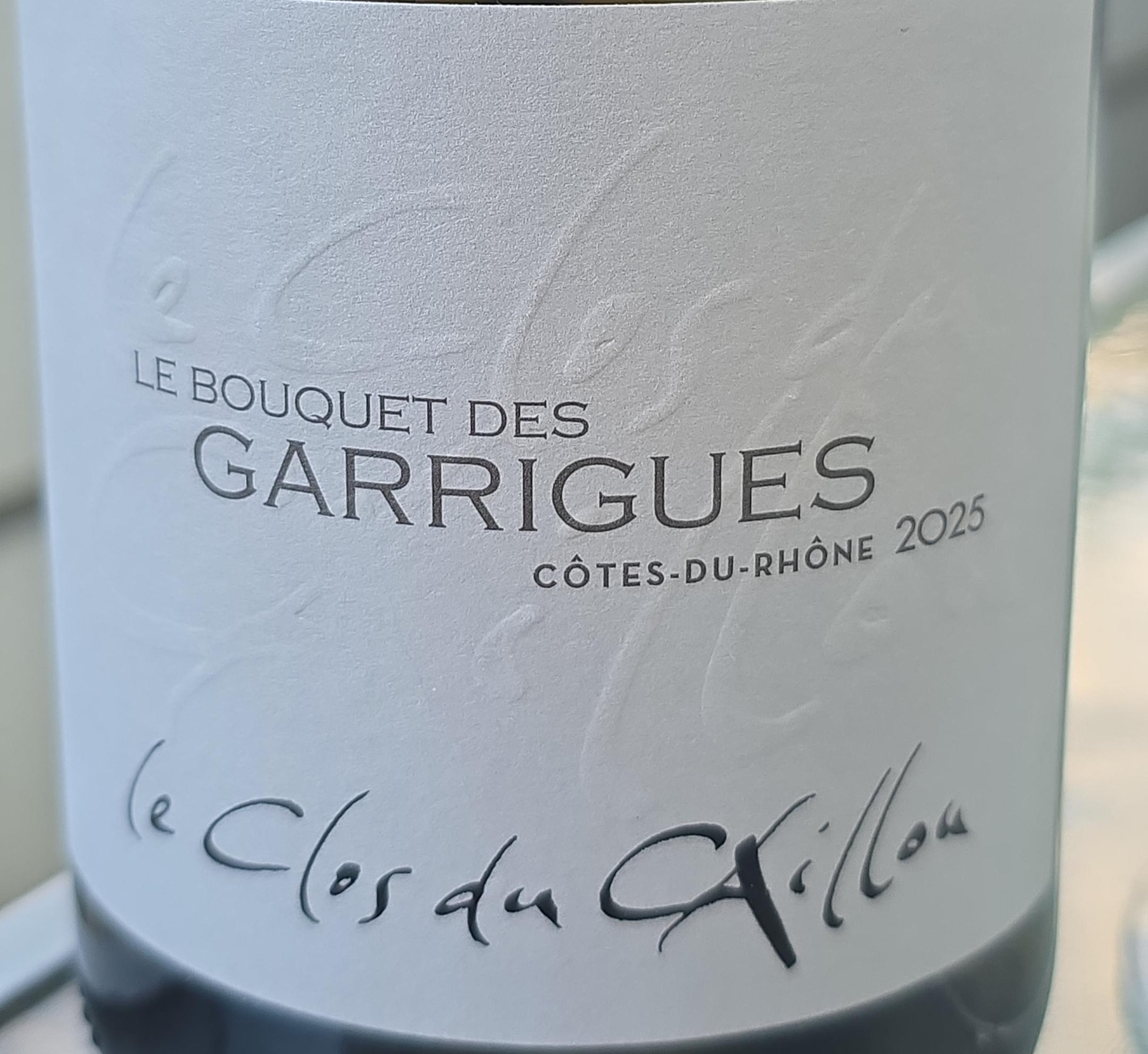 Le Clos du Caillou - Cotes du Rhone - Le Bouquet des Garrigues Label