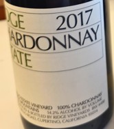 Ridge  - Santa Cruz Mountains - Estate Chardonnay