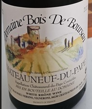 Domaine Bois de Boursan - Chateauneuf du Pape - Cuvee Tradition blanc Label
