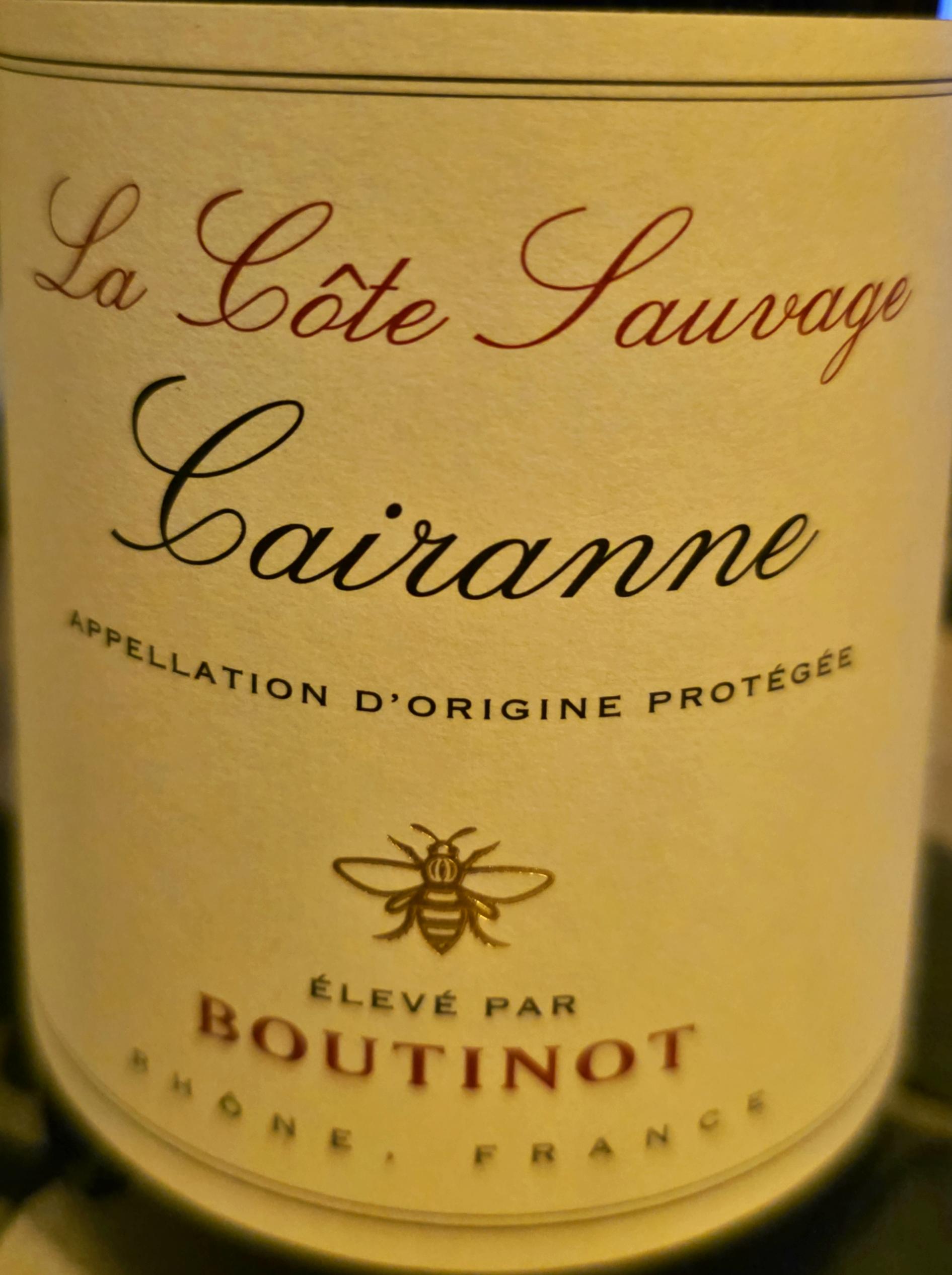 Domaine Boutinot - Cairanne - La Cote Sauvage